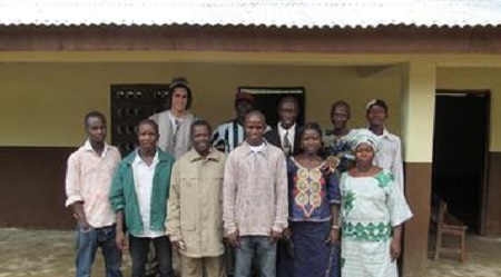 The Teachers and Jesse back in 2013.  A super motivated group that didn't have much experience or support.  Since this picture was taken, we have sent 5 of the teachers to Freetown Teacher's College to get their Teaching Certificate.